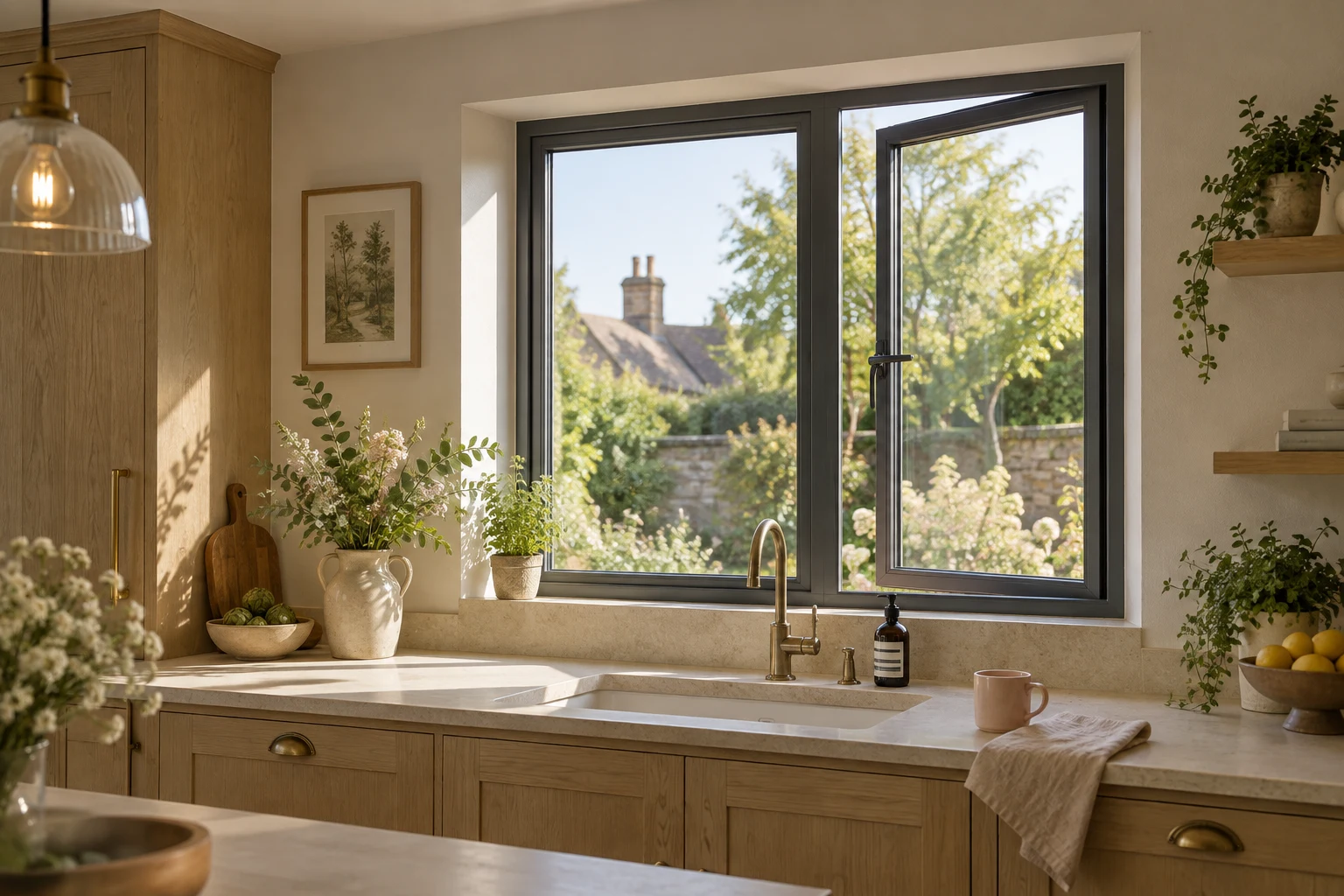 Illustrative window showing a dark frame